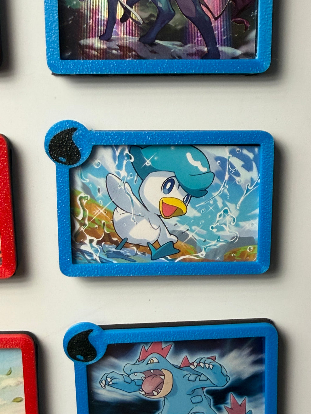 Pokémon TCG holo card frame magnet - handmade in Sydney - energy type fridge magnet